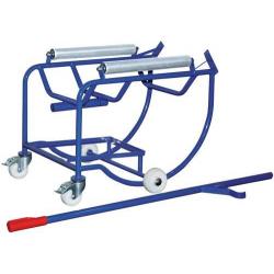 Vozík (rudl) na sudy výklopný 250 kg se 2 ocelovými kolečky • Vtools.cz