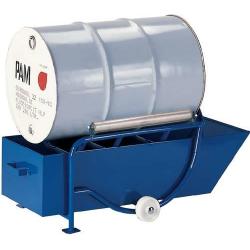 Vozík (rudl) na sudy výklopný 250 kg s vaničkou • Vtools.cz