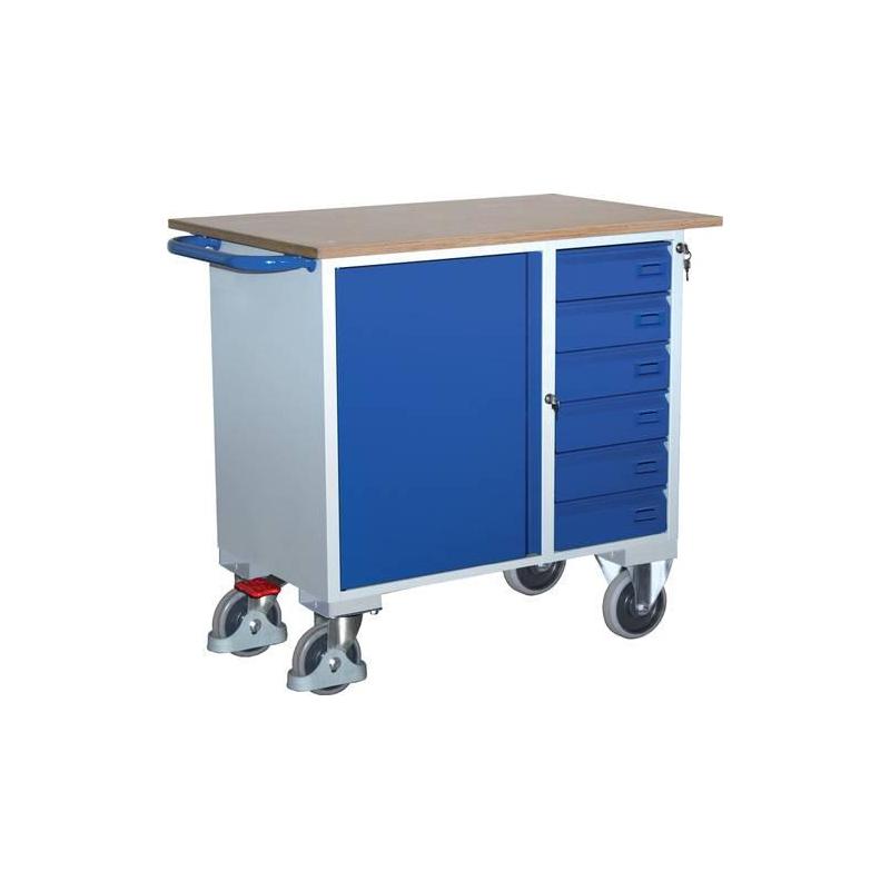 Dílenský vozík 400 kg 960x575x1000 mm bez ráfku • Vtools.cz