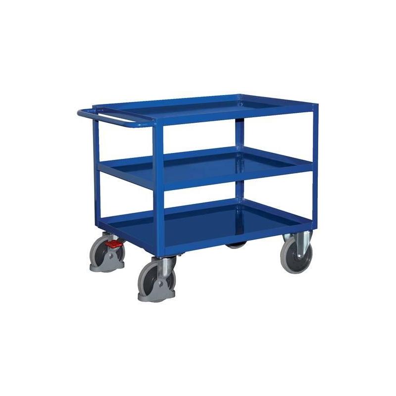 Stolní vozík 400 kg 1000x700 mm 3 ocelové podnosy • Vtools.cz