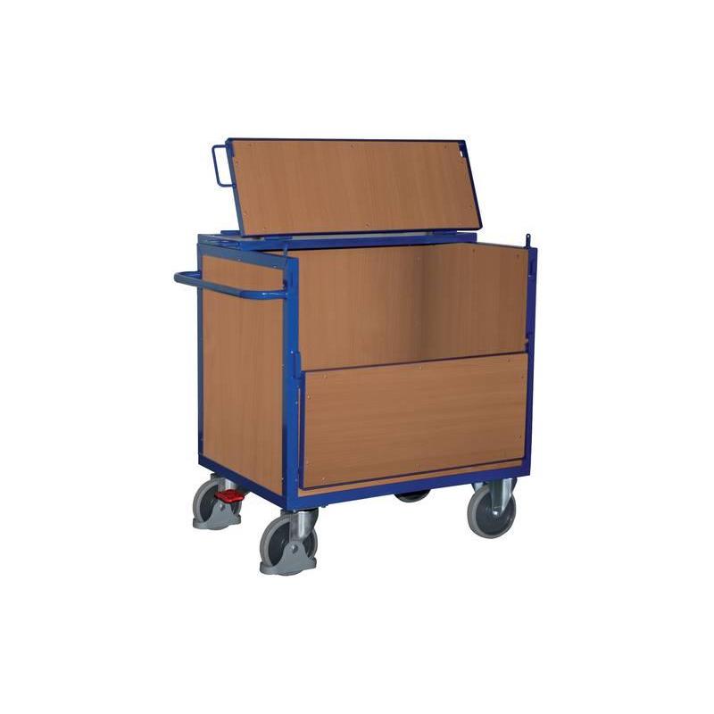 Dřevěný skříňový vozík s víkem 500 kg 1000x700 mm • Vtools.cz