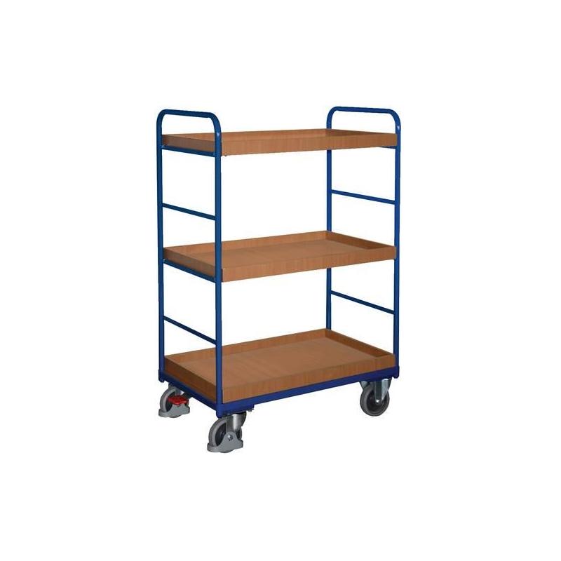 Policový vozík 250 kg 2 stěny 1000x600 mm 3 koše • Vtools.cz