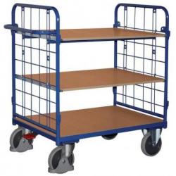 Policový vozík 500 kg 2 stěnyNosnost 1000x700 mm 3 police • Vtools.cz