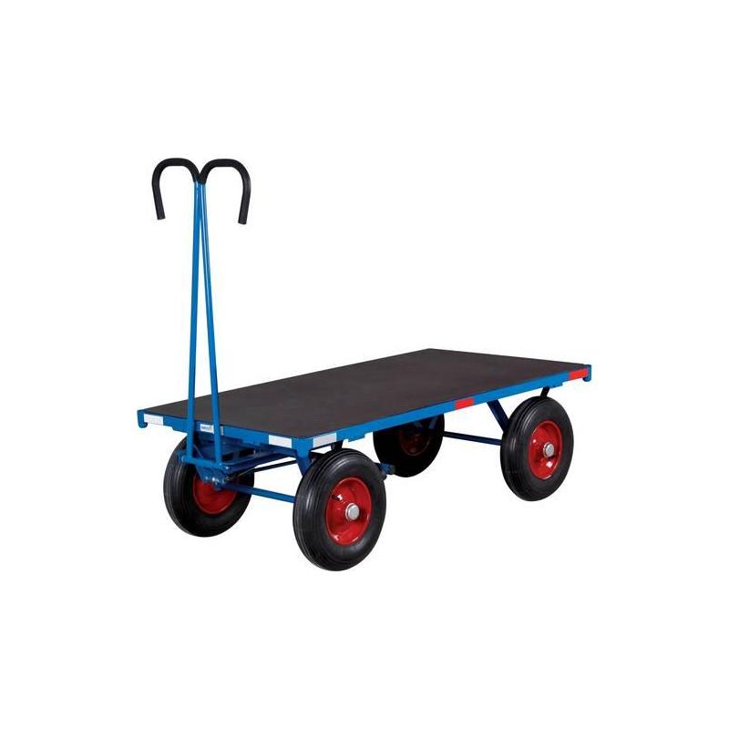 Ruční plošinový vozík 1000 kg 1600x800 mm vzduch • Vtools.cz