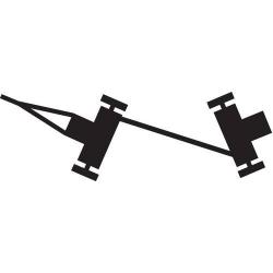 Průmyslový přívěs dvounápravový 5000 kg 2000x1000 mm gumový • Vtools.cz