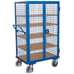 Svařovaný policový vozík se zámkem otočné rukojeti • Vtools.cz