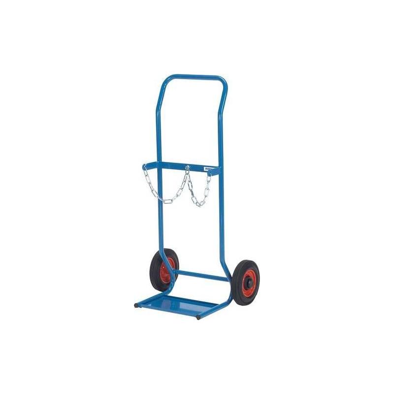 Ocelový vozík na láhve 10 l z pevné pryže • Vtools.cz