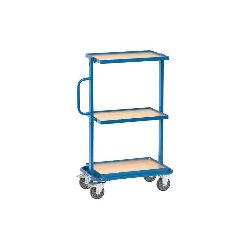 Policový vozík 32901 200kg 3Eb. 600x400 mm dřevo • Vtools.cz