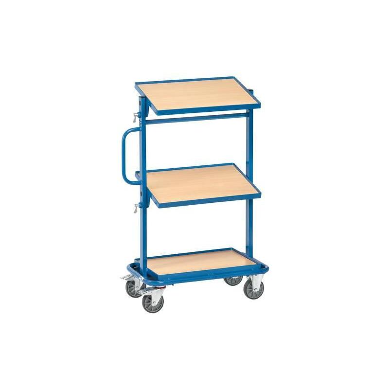 Policový vozík 32911 200kg 3Sb. 600x400 mm dřevo • Vtools.cz