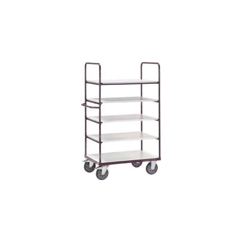 ESD regálový vozík š. 5 LF 500 kg 1200x800 mm • Vtools.cz