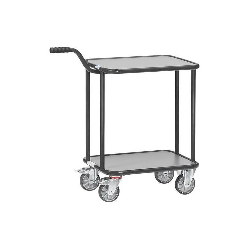 Vozík s madlem 1164/7016, 2 police 600 x 450 mm • Vtools.cz