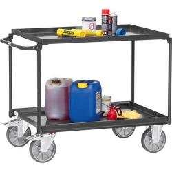 Stolní vozík 4822 400kg šedý 2 zásobníky 1000x700 mm • Vtools.cz