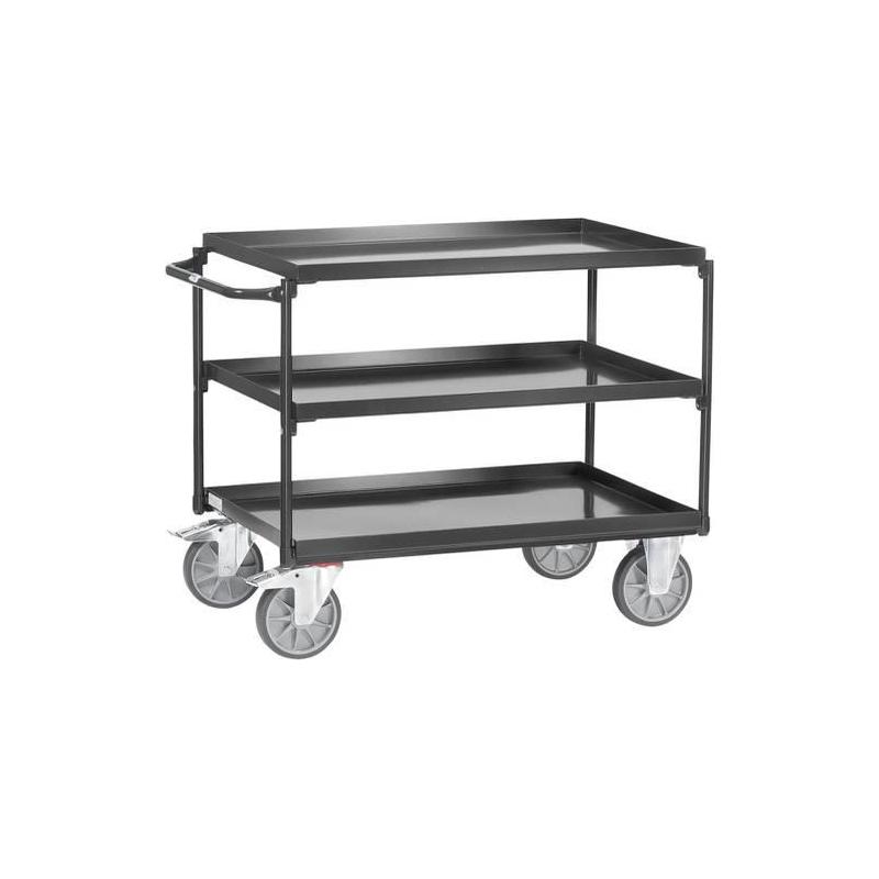 Stolní vozík 4832 400kg šedý 3 zásobníky 1000x700 mm • Vtools.cz