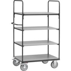 FETRA Policový vozík 4 zásobníky 1000x600 mm GREY EDITION 8301/7016 • Vtools.cz