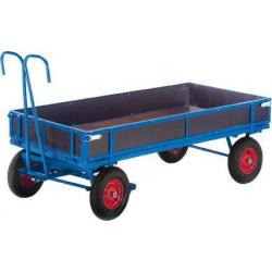 Ruční plošinový vozík 1 k. gumový-br. 1160x760 mm š.š. • Vtools.cz