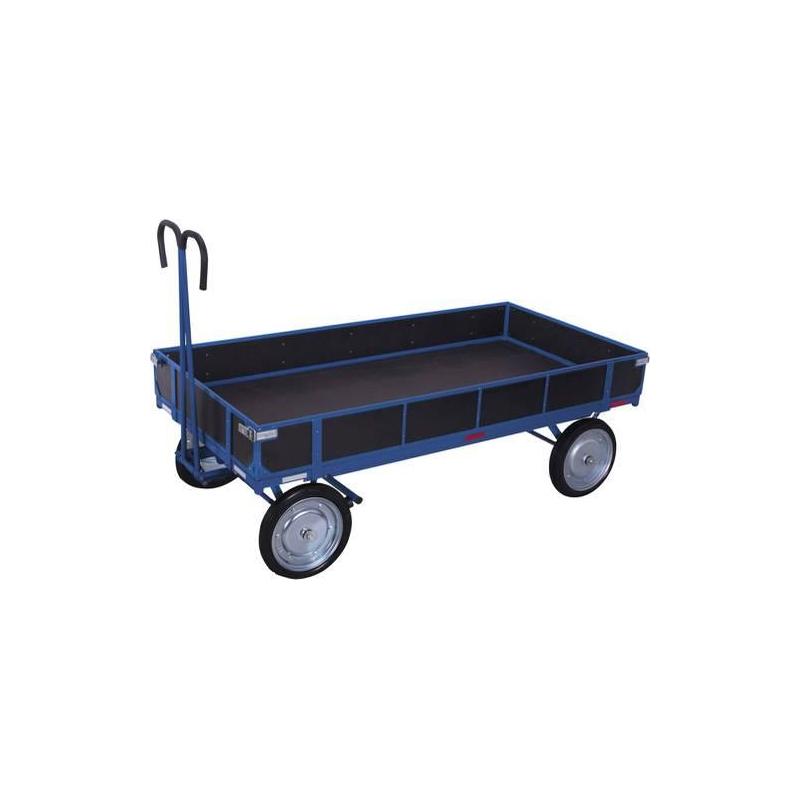 Ruční plošinový vozík 1,25To rubber-br. 1960x960 mm š.š • Vtools.cz