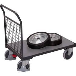 Vozíček s předními koly a drátem • Vtools.cz