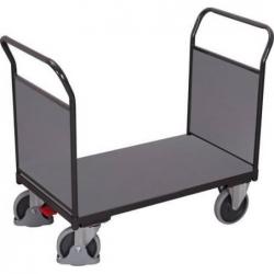 Dvojitý vozík s čelní stěnou a dřevem • Vtools.cz