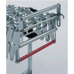 Skládací koncový doraz pro nůžkový válečkový dopravník 600 • Vtools.cz