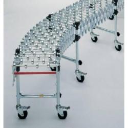 Nůžkový válečkový dopravník B600 mm, 1,3-4,5m Ku. • Vtools.cz