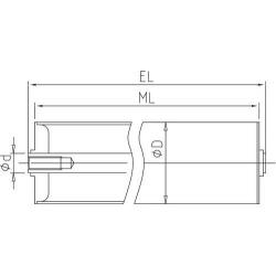 Podpěrný válec řady 9240 SV 40x1,5 SV 200 mm • Vtools.cz