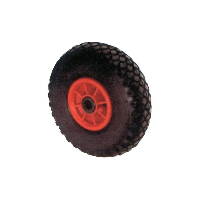 Vzduchové kolo D15/401, plastový ráfek 400 mm, válečkový koš • Vtools.cz