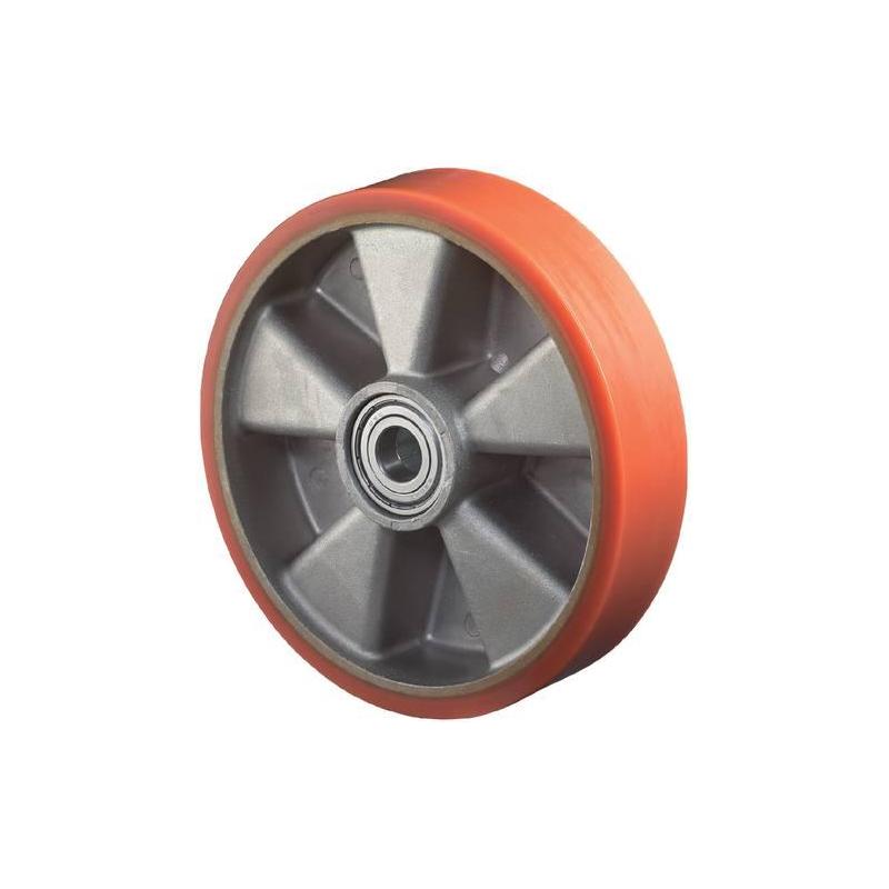 Polyuretanové kolo200 mm litý poly/hliník • Vtools.cz