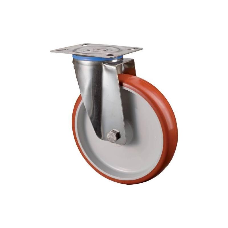 BS ROLLEN Pevné kolečko Polyure. / Edels. Kolečko - d 125 mm 150 KG Nosnost • Vtools.cz