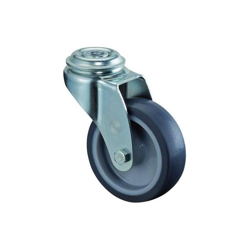 Kolečko 100 mm ocelové, pozink gumové • Vtools.cz