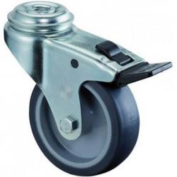 Caster A321 w. brzda 50 mm, opěradlo, gumové kolečko, GL, šedá • Vtools.cz