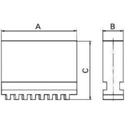 Sada náhradních čelistí pro tříčelisťové sklíčidlo D 6350 BL 160 mm Format • Vtools.cz