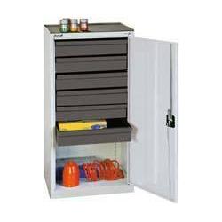 Skříňka na nářadí se 6 zásuvkami 1000x500x500 mm, RAL 7035 • Vtools.cz