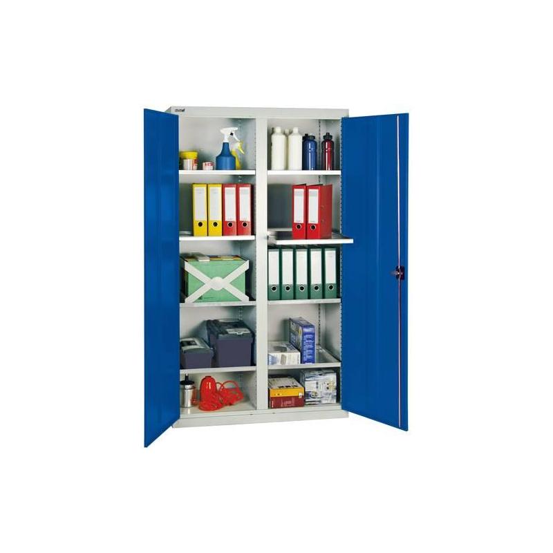 Skříňka na nářadí s 8 policemi 1800x1000x500 mm, RAL 7035 • Vtools.cz