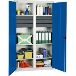 Skříňka na nářadí se 6 policemi 1800x1000x500, 6 SL, RAL 7035 • Vtools.cz