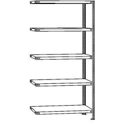 Bezšroubový regál policový AR 150 kg 2000x750x800 mm verz • Vtools.cz