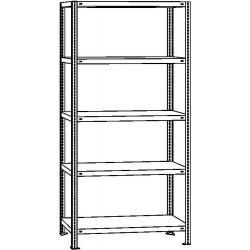 Bezšroubový regál policový GR 250 kg 3000x750x500 mm verz • Vtools.cz