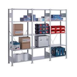 Bezšroubový regál policový AR 150kg 2500x750x500 mm 6polic 7035 • Vtools.cz