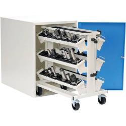 Skříňka s výklopnými dveřmi D 736 mm RAL 7035 • Vtools.cz