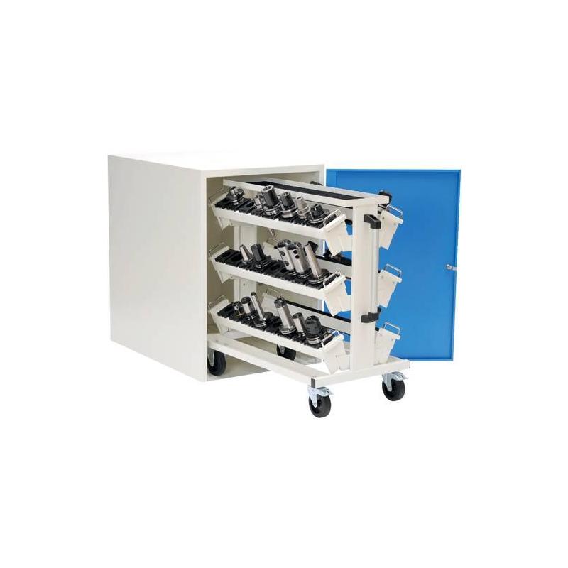 Skříňka s výklopnými dveřmi D 736 mm RAL 7035 • Vtools.cz