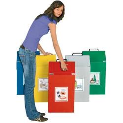 Sběrač recyklovatelného odpadu 45 l žlutý stacionární • Vtools.cz