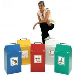 Sběrač recyklovatelného odpadu 45 l modrý stacionární • Vtools.cz