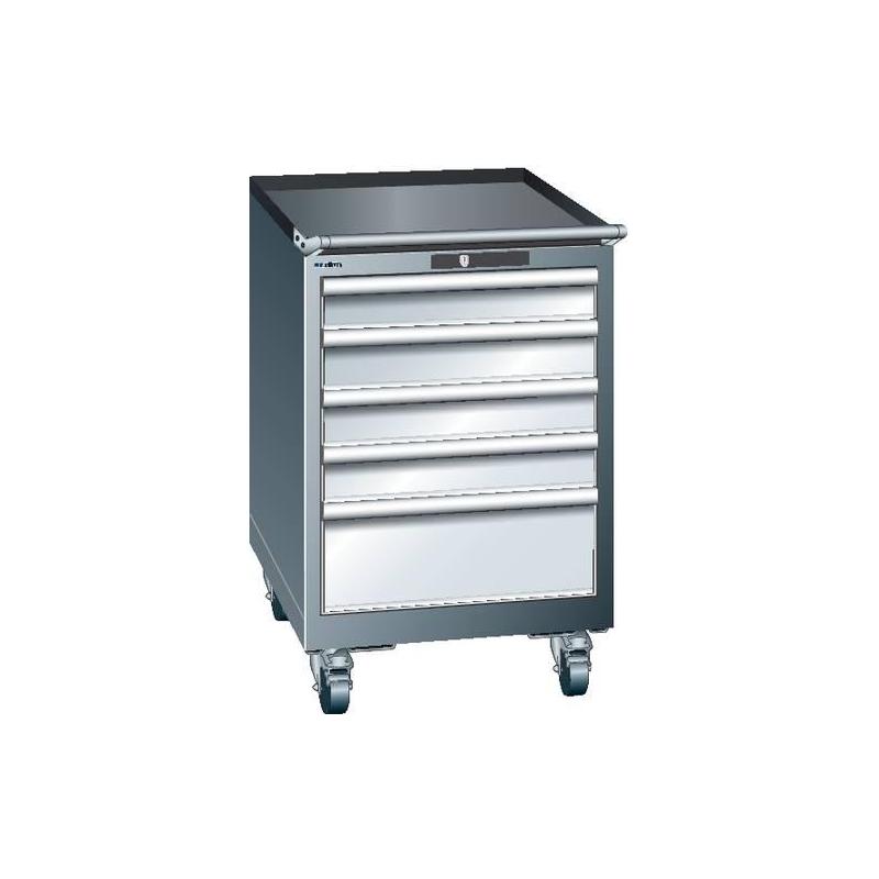 LISTA Zásuvková skříň 2727E gm/lg H890 mm 5S 75 Klíč NCS S 6502-B/RAL7035 • Vtools.cz