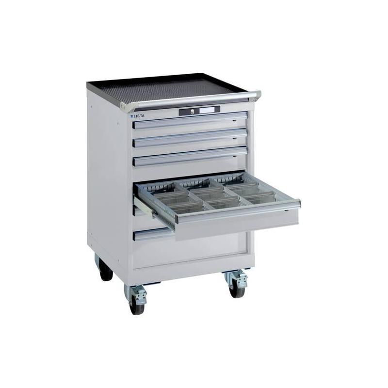 LISTA Zásuvková skříňka 2727E gm/lg H890 mm 6SL 75 Klíč NCS S 6502-B/RAL7035 • Vtools.cz