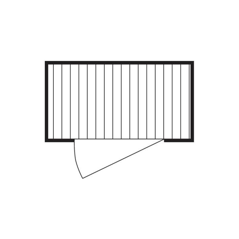 Kontejner na materiál 1,00 m lakovaný namontovaný • Vtools.cz