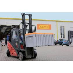 CEMbox 150 šedý / oranžový 150 l vozík • Vtools.cz