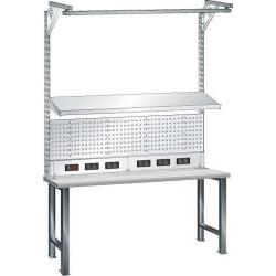 Konstrukce pracovního stolu 1500x1590, RAL 7035 • Vtools.cz