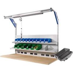 Konstrukce pracovního stolu 1500x1247, RAL 7035 • Vtools.cz