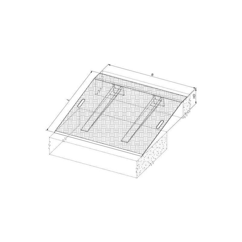 Nájezdový můstek hliníkový L1200xB1250 mm 600 Kp • Vtools.cz