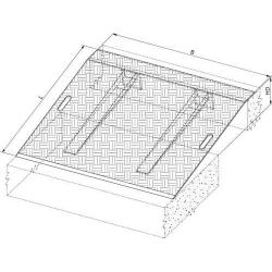 Nájezdový můstek hliníkový L1200xB1250 mm 1200 Kp • Vtools.cz