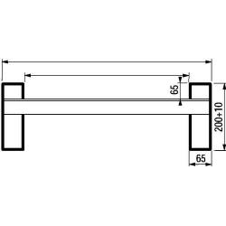 Hliníková nakládací kolejnice 1700KpL1620x245 mm s hranou • Vtools.cz